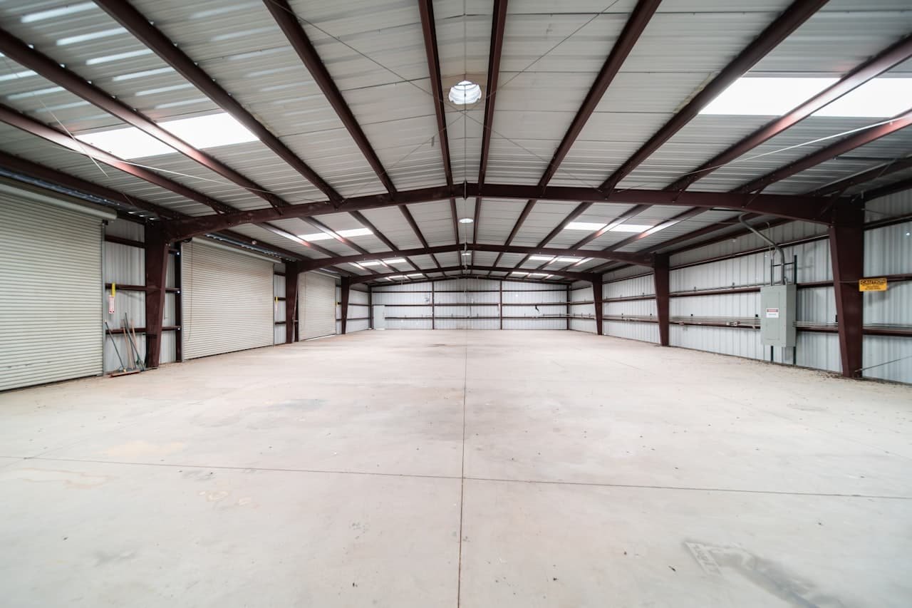 Large open warehouse interior